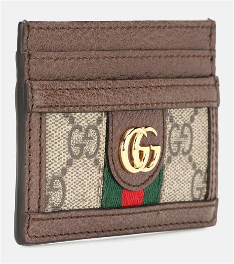 gucci card holder used|Gucci card holder with keychain.